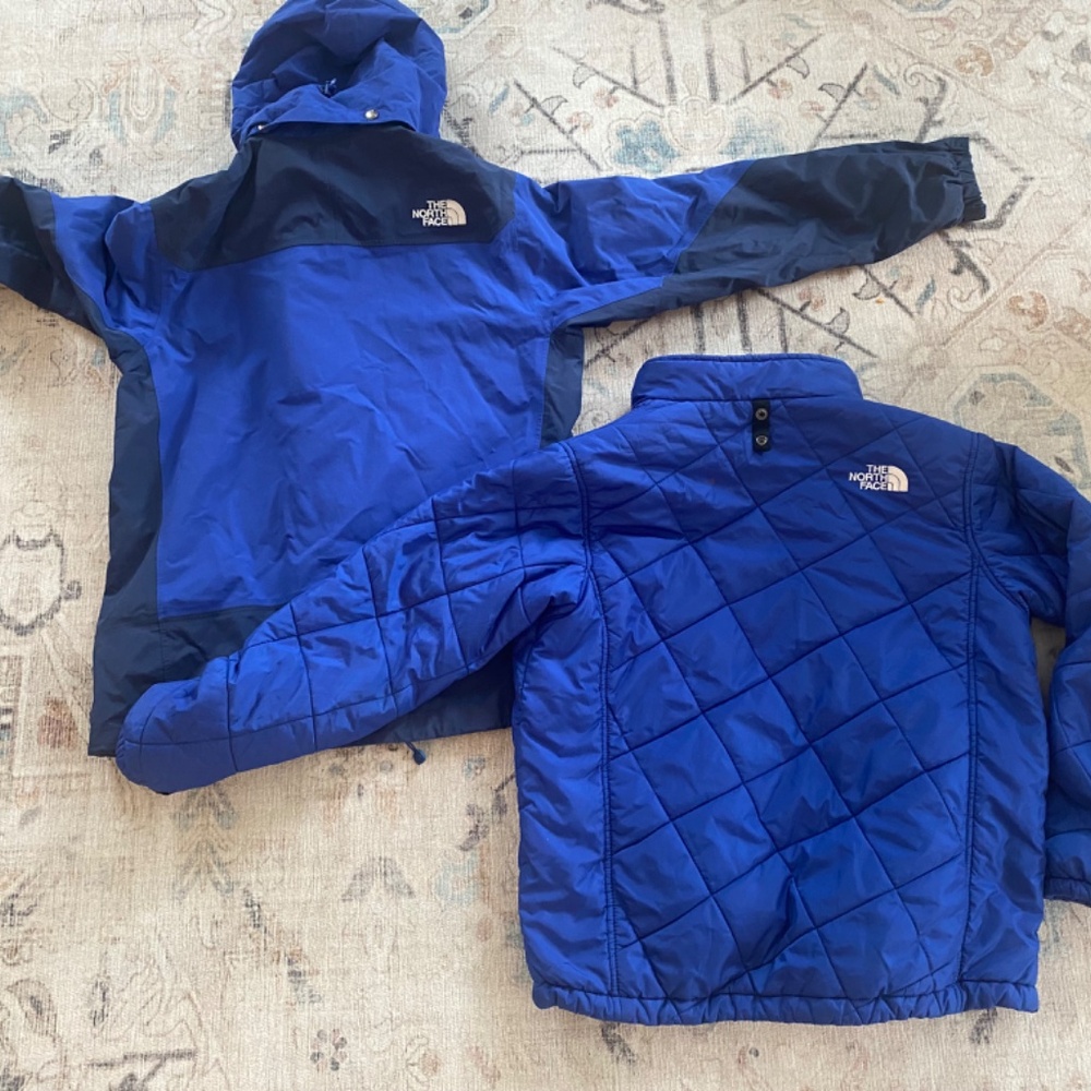 The Northface double blue Jackets( for aound 5ft tall/2.4ft chest) - Picture 5 of 6